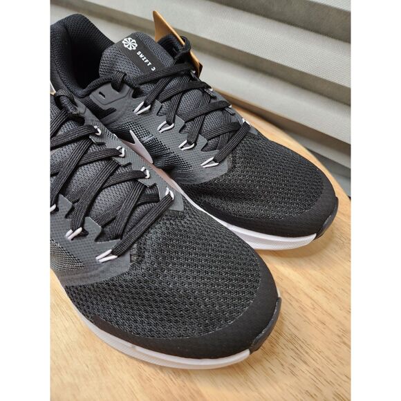 Nike Run Swift 3 (W) men's size 8.5 women's 10 Wide 2E black/white dk smoke grey - Picture 8 of 11